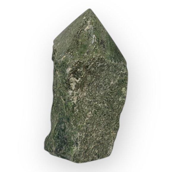 Jade Gemstone Rough Base Polished Generator Point Green Crystal Home Decor (Z) - Picture 3 of 16
